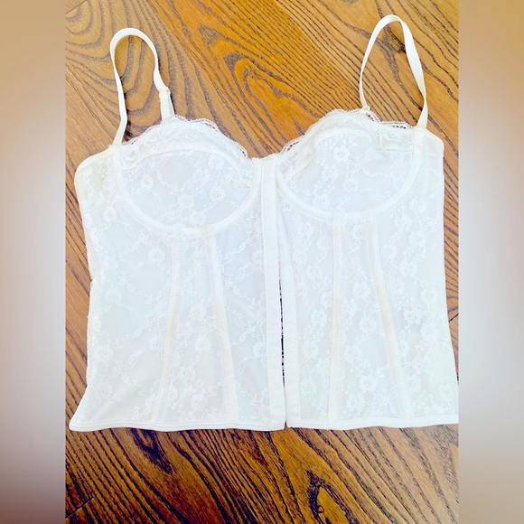 Shein White Lace Bustier - Picture 1 of 6